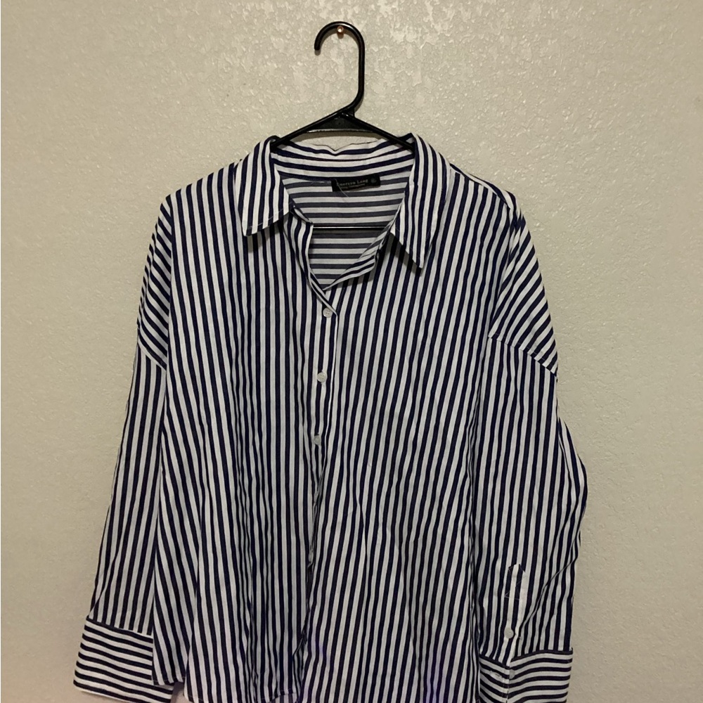 Women’s Striped Shirt - Navy and White